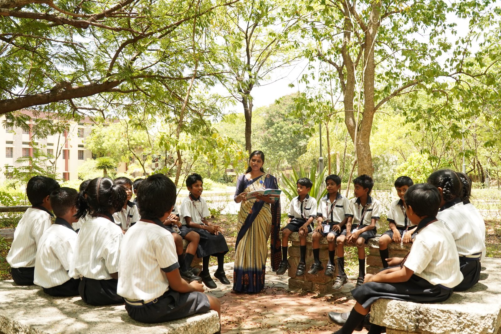 Children learning in classroom